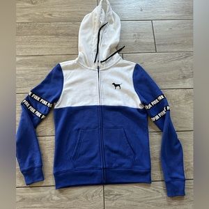 PINK zip down sweater